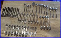 66 pcs Oneida Community Stainless PAUL REVERE Forks, Spoons, Knives, Serving Pcs