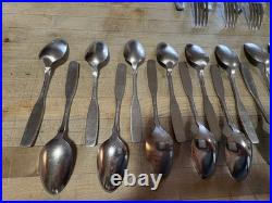 66 pcs Oneida Community Stainless PAUL REVERE Forks, Spoons, Knives, Serving Pcs