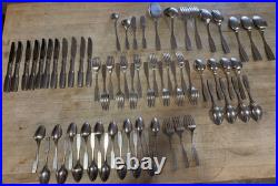 66 pcs Oneida Community Stainless PAUL REVERE Forks, Spoons, Knives, Serving Pcs