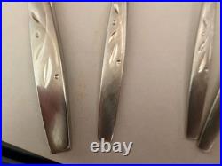 67 Pc Onieda Will O' Wisp Stainless Flatware Set For 12 + Heirloom Cube Mark