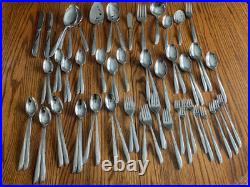 67 Pcs Oneida Twin Star Community Stainless Vtg Betty Crocker Flatware