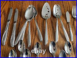 67 Pcs Oneida Twin Star Community Stainless Vtg Betty Crocker Flatware