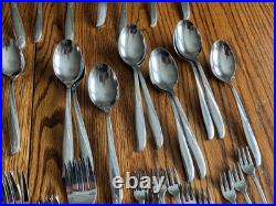 67 Pcs Oneida Twin Star Community Stainless Vtg Betty Crocker Flatware