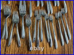 67 Pcs Oneida Twin Star Community Stainless Vtg Betty Crocker Flatware