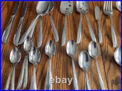 67 Pcs Oneida Twin Star Community Stainless Vtg Betty Crocker Flatware