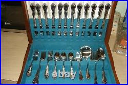 67 Piece Oneida Oneidacraft Chateau Deluxe Stainless Flatware Service For 12