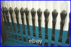 67 Piece Oneida Oneidacraft Chateau Deluxe Stainless Flatware Service For 12