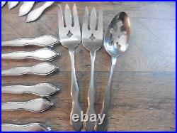 67 Pieces Rogers 1881 Stainless Oneida ltd Twilight Flatware Service for 12 +