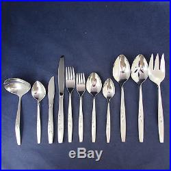 68pc SET Oneida Stainless WILL O WISP Service for Twelve
