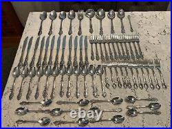 69 Pcs Oneida Community Plantation Stainless Flatware Missing 1 Salad Fork