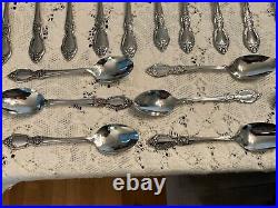 69 Pcs Oneida Community Plantation Stainless Flatware Missing 1 Salad Fork