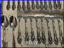 69 Pcs Oneida Community Plantation Stainless Flatware Missing 1 Salad Fork