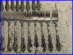 69 Pcs Oneida Community Plantation Stainless Flatware Missing 1 Salad Fork