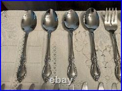 69 Pcs Oneida Community Plantation Stainless Flatware Missing 1 Salad Fork