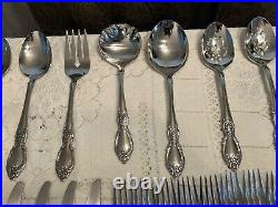 69 Pcs Oneida Community Plantation Stainless Flatware Missing 1 Salad Fork