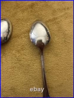 (7) 4 Piece Settings (withteaspoons) +serv ONEIDA Falkirk Stainless Steel Flatware