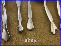 (7) Pc Serving Set ONEIDA USA TORSADE Stainless Flatware Glossy