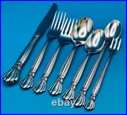 7 Piece Oneida ALEXIS Place Setting PLUS Deluxe Stainless Flatware Silverware