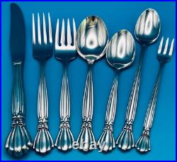 7 Piece Oneida ALEXIS Place Setting PLUS Deluxe Stainless Flatware Silverware