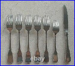 7 Pieces Vintage Oneida American Colonial Heirloom Stainless Discontinued Forks