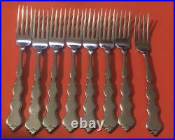70 Pc Oneida HH Valerie Distinction Deluxe Stainless Flatware 8 Place Settings +
