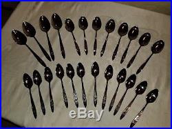 70 Pieces Oneida Community Stainless My Rose Flatware