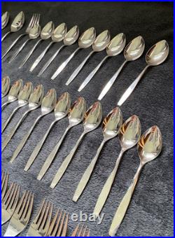 71 Pc Vintage Oneida LTD Stainless Flatware Set USA Silverware Lot 71 Pc Vintage Oneida LTD Stainless Flatware Set USA Silverware Lot