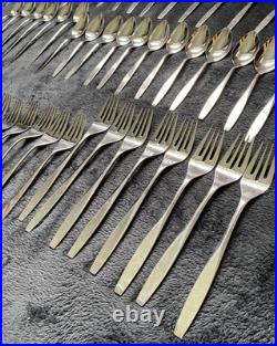 71 Pc Vintage Oneida LTD Stainless Flatware Set USA Silverware Lot