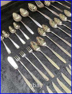 71 Pc Vintage Oneida LTD Stainless Flatware Set USA Silverware Lot 71 Pc Vintage Oneida LTD Stainless Flatware Set USA Silverware Lot