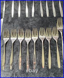 71 Pc Vintage Oneida LTD Stainless Flatware Set USA Silverware Lot