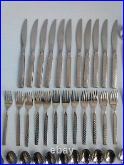 71 Piece Rogers Stainless Oneida Flatware Majorca Pattern Set for 11 + Extras