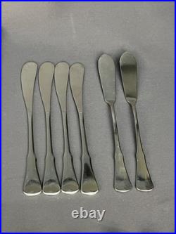 72 Pc Oneida Community PATRICK HENRY Mixed Stainless Flatware Set