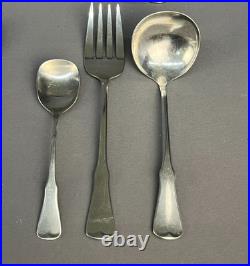 72 Pc Oneida Community PATRICK HENRY Mixed Stainless Flatware Set