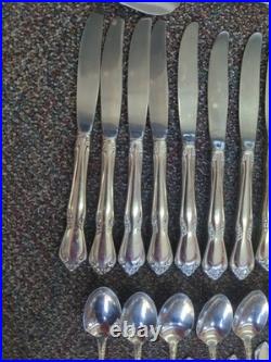 72 Pc Oneida Craft Chateau Stainless Steel Flatware Set