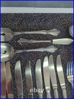 72 Pc Oneida Craft Chateau Stainless Steel Flatware Set