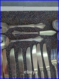 72 Pc Oneida Craft Chateau Stainless Steel Flatware Set
