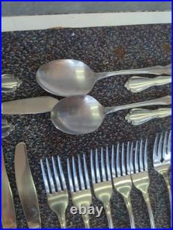 72 Pc Oneida Craft Chateau Stainless Steel Flatware Set