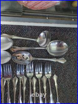 72 Pc Oneida Craft Chateau Stainless Steel Flatware Set