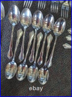 72 Pc Oneida Craft Chateau Stainless Steel Flatware Set