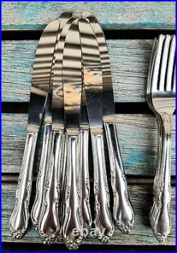 72 Pcs Oneida HOMESTEAD Simeon L & George H Rogers Co Stainless Flatware Set