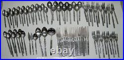 72 Pieces Oneida Northland SPRING FEVER Stainless Korea Flatware Set