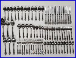 73 Pcs Oneida BRAHMS Community Stainless Steel Flatware Set Service For 12