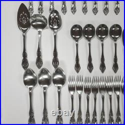 73 Pcs Oneida BRAHMS Community Stainless Steel Flatware Set Service For 12
