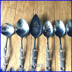 74 Vintage piece set of Oneida Community Viola Viola stainless flatware