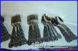 74 pc SET Oneida Community Stainless CHANDELIER f8 withTONS of Extra's and NICE