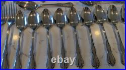 74 x Oneida Craft Deluxe Stainless Chateau Flatware Spoons Forks Knives Serving