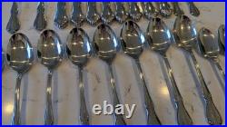 74 x Oneida Craft Deluxe Stainless Chateau Flatware Spoons Forks Knives Serving