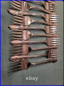 75 Pieces Oneida Dover Stainless Flatware Cube Mark Glossy