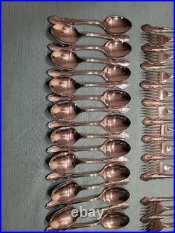 75 Pieces Oneida Dover Stainless Flatware Cube Mark Glossy