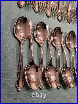 75 Pieces Oneida Dover Stainless Flatware Cube Mark Glossy